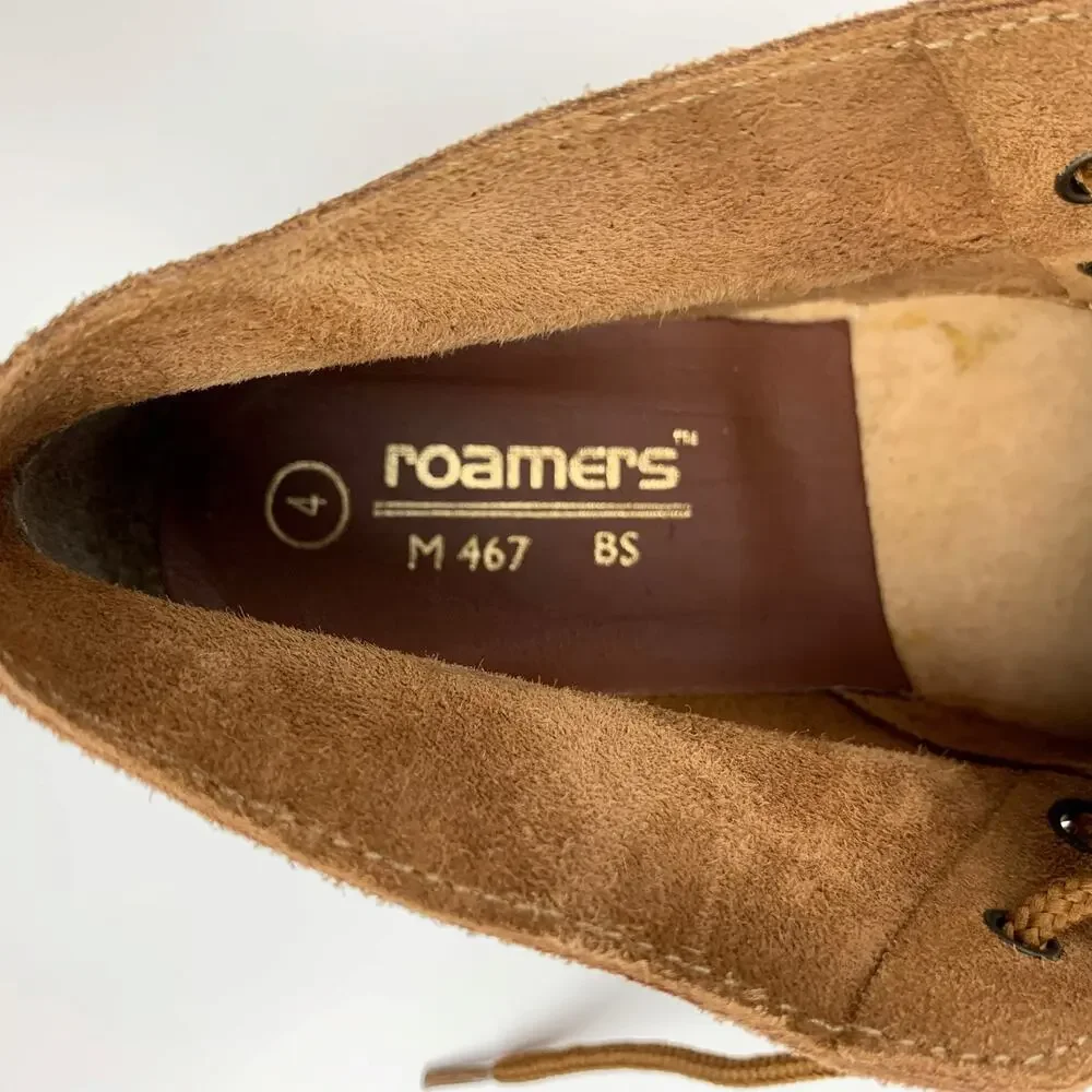 Roamers Desert Boots Tan Suede Leather M467 Size UK 4 US Men's 5